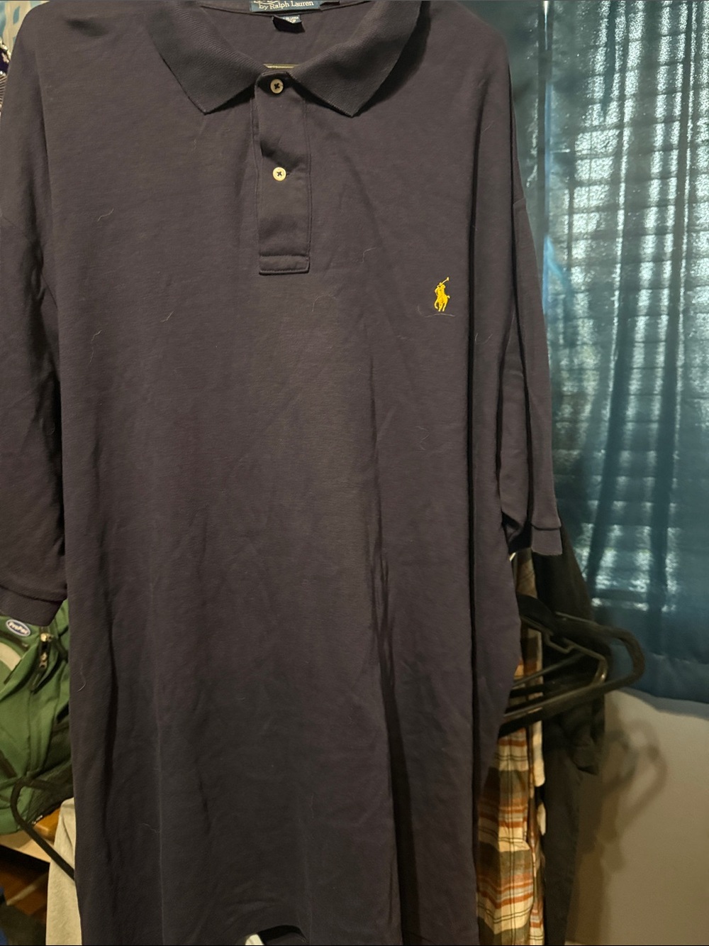 Polo by Ralph Lauren Navy Polo with Yellow Pony